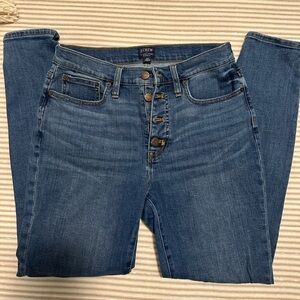 J. Crew High Rise Blue Denim Jeans